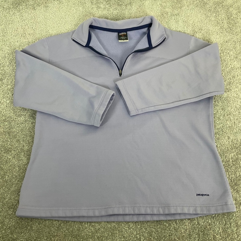 Patagonia Capilene Fleece 1/4 Zip Pullover‎ Womens XL EW Stretch Zip T VTG